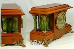 Beautifully restored Seth Thomas Adamantine Sucile mantel clock. Circa 1904