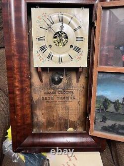 Brass Clock Seth Thomas Wall Clock