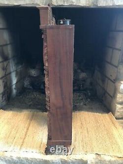 C. 1820 Seth Thomas Carved Pillar And Splat Wooden Works Shelf Clock For Repair