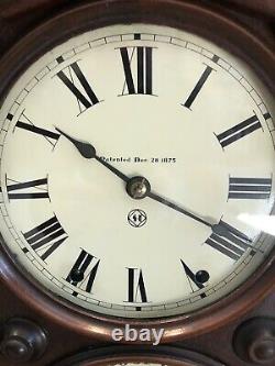 C. 1889 SETH THOMAS PARLOR CALENDER #5 CLOCK With DOUBLE DIAL PERPETUAL CALANDER