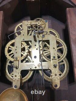 C. 1889 SETH THOMAS PARLOR CALENDER #5 CLOCK With DOUBLE DIAL PERPETUAL CALANDER