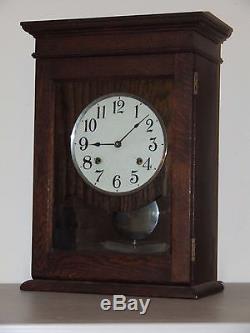 Cincinnati Time Recorder Regulator Clock with Seth Thomas #60 Double Spring Movt