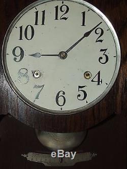 Cincinnati Time Recorder Regulator Clock with Seth Thomas #60 Double Spring Movt
