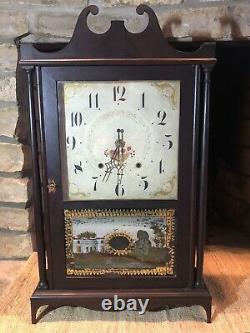 Circa 1820-30's Seth Thomas Pillar And Scroll Mantle Clock For Restoration