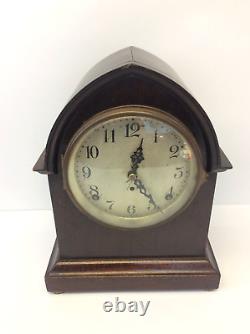 Classic Antique Seth Thomas Beehive Running Clock with Pendulum & Key