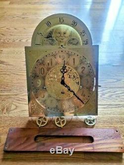 Complete Seth Thomas Grandfather Clock Dial Face With Movement Model 4483D