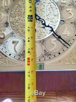 Complete Seth Thomas Grandfather Clock Dial Face With Movement Model 4483D