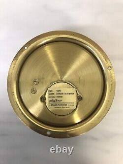 Cosair Seth Thomas Brass Clock and Barometer Model 1021-002/ 1504-001 NICE! LOOK