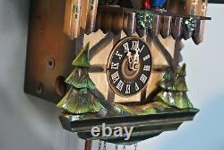 Cuckoo clock germany black forest vintage Seth Thomas one of a kind unique