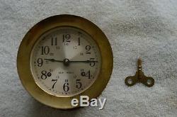 DANIEL J MORRELL/Dennis Hale Artifact-Brass Seth Thomas 1935 Pilothouse Clock