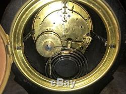 EARLY 1900'S SETH THOMAS PARMA MAHOGANY BALLOON CLOCK WithINLAY BEAUTIFUL COND