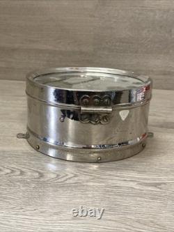 Early Antique Seth Thomas Maritime Ships Clock Nickel Finish Working
