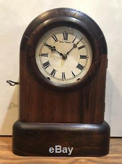 Early Seth Thomas 8 Day Tudor Tombstone Cottage Kithchen Mantle Clock