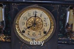 Excellent! Beautiful Antique Seth Thomas Adamantine Mantle Clock