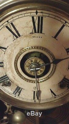 Exquisitely Detailed Antique Seth Thomas Metal Series No. 2 Model Clock C1909