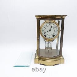 F327 Antique 1910s Seth Thomas USA Made Mantel Standing Clock w Pendulum