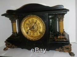 Fine Seth Thomas Sucile Adamantine Mantle Chime Clock Clean Working Art Noveau