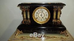 Fully & Properly Restored Seth Thomas Adamantine Clock, Black Hussar Model