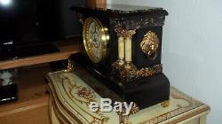 Fully & Properly Restored Seth Thomas Adamantine Clock, Black Hussar Model