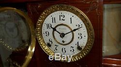 Fully & Properly Restored Seth Thomas Adamantine Mantel Clock, Sucile Model