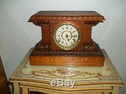 Fully & Properly Restored Seth Thomas Carved Wood Mantel Clock, Model No. 820