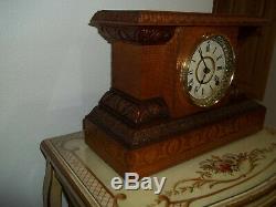 Fully & Properly Restored Seth Thomas Carved Wood Mantel Clock, Model No. 820