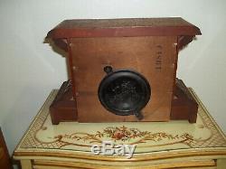 Fully & Properly Restored Seth Thomas Carved Wood Mantel Clock, Model No. 820