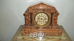 Fully & Properly Restored Seth Thomas Onyx Adamantine Mantel Clock, Model No. 769