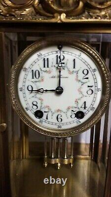 Fully Restored Rare Antique Seth Thomas Empire 10 Crystal Regulator Clock c/1904