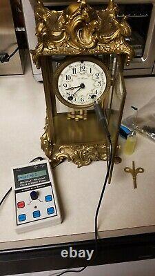 Fully Restored Rare Antique Seth Thomas Empire 10 Crystal Regulator Clock c/1904