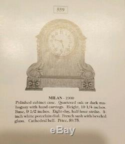 Fully Restored Rare Antique Seth Thomas Milan City Series Mantle Clock C/1900