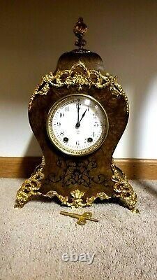 Fully Restored Rare Antique Seth Thomas Paris Adamantine Mantle Clock circa 1894