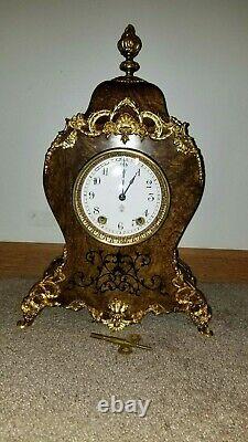 Fully Restored Rare Antique Seth Thomas Paris Adamantine Mantle Clock circa 1894