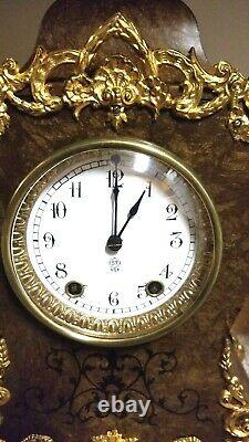 Fully Restored Rare Antique Seth Thomas Paris Adamantine Mantle Clock circa 1894