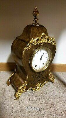 Fully Restored Rare Antique Seth Thomas Paris Adamantine Mantle Clock circa 1894