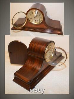 Fully Restored Seth Thomas Mahogany & Burl Antique Chime Clock No. 99-1928