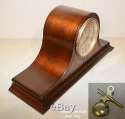 Fully Restored Seth Thomas Mahogany & Maple Antique Chime Clock No. 60-1936