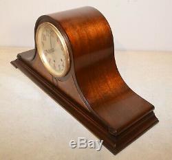 Fully Restored Seth Thomas Mahogany & Maple Antique Chime Clock No. 60-1936