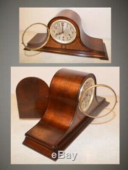 Fully Restored Seth Thomas Mahogany & Maple Antique Chime Clock No. 60-1936