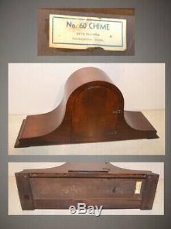 Fully Restored Seth Thomas Mahogany & Maple Antique Chime Clock No. 60-1936