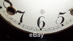 Fully Restored Seth Thomas Style Gilbert Black Mantel Clock, Hammond Model