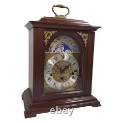 German Seth Thomas Moon Phase Dial Mantel Clock 1219A Wharton 10x12