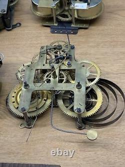 Huge Lot Of Vintage Antique Clock Movement Parts Seth Thomas Franz Hermle