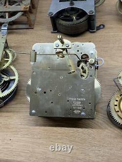 Huge Lot Of Vintage Antique Clock Movement Parts Seth Thomas Franz Hermle