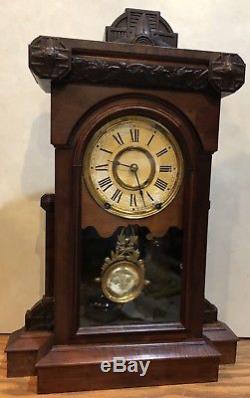 Huge Seth Thomas City Series Pittsburgh V. P. Parlor Shelf Mantle Clock