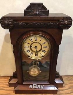 Huge Seth Thomas City Series Pittsburgh V. P. Parlor Shelf Mantle Clock