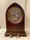 Huge Seth Thomas Gothic Cathedral Sonora 5 Bell Chime Clock. 8 Dial, 18.5 Tall