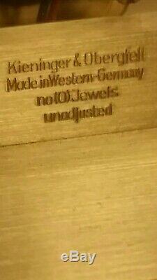 Kieninger Obergfell Clock Acquisition Mantel Skeleton by Seth Thomas Germany