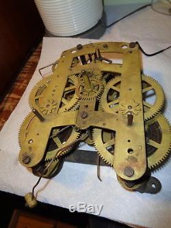 Large-Antique-Seth Thomas- Clock Movement-Ca. 1890-To Restore-#P270