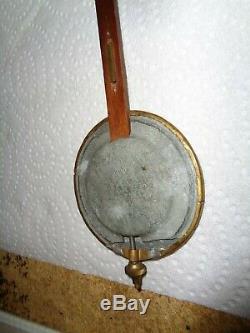Large-Antique-Seth Thomas-Clock Movement & Engine Turned Pendulum Bob-#T612